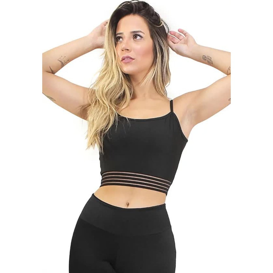 Cropped Fitness Alcinha MoveOn | REF: CC13