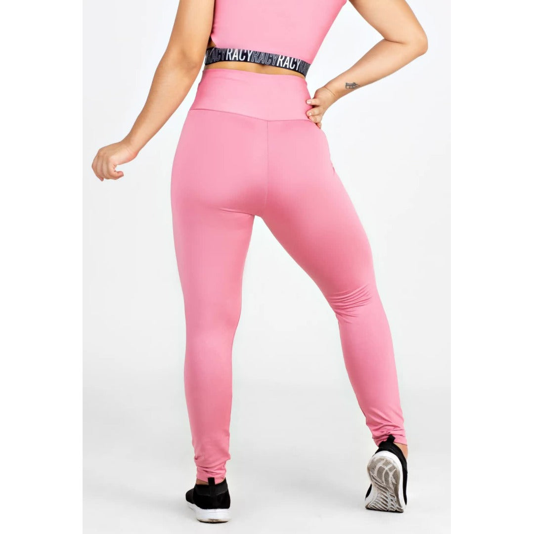 Calça Rose com Elástico Legging Cintura Alta | REF: CLGA5