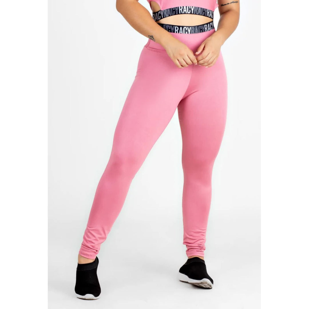 Calça Rose com Elástico Legging Cintura Alta | REF: CLGA5