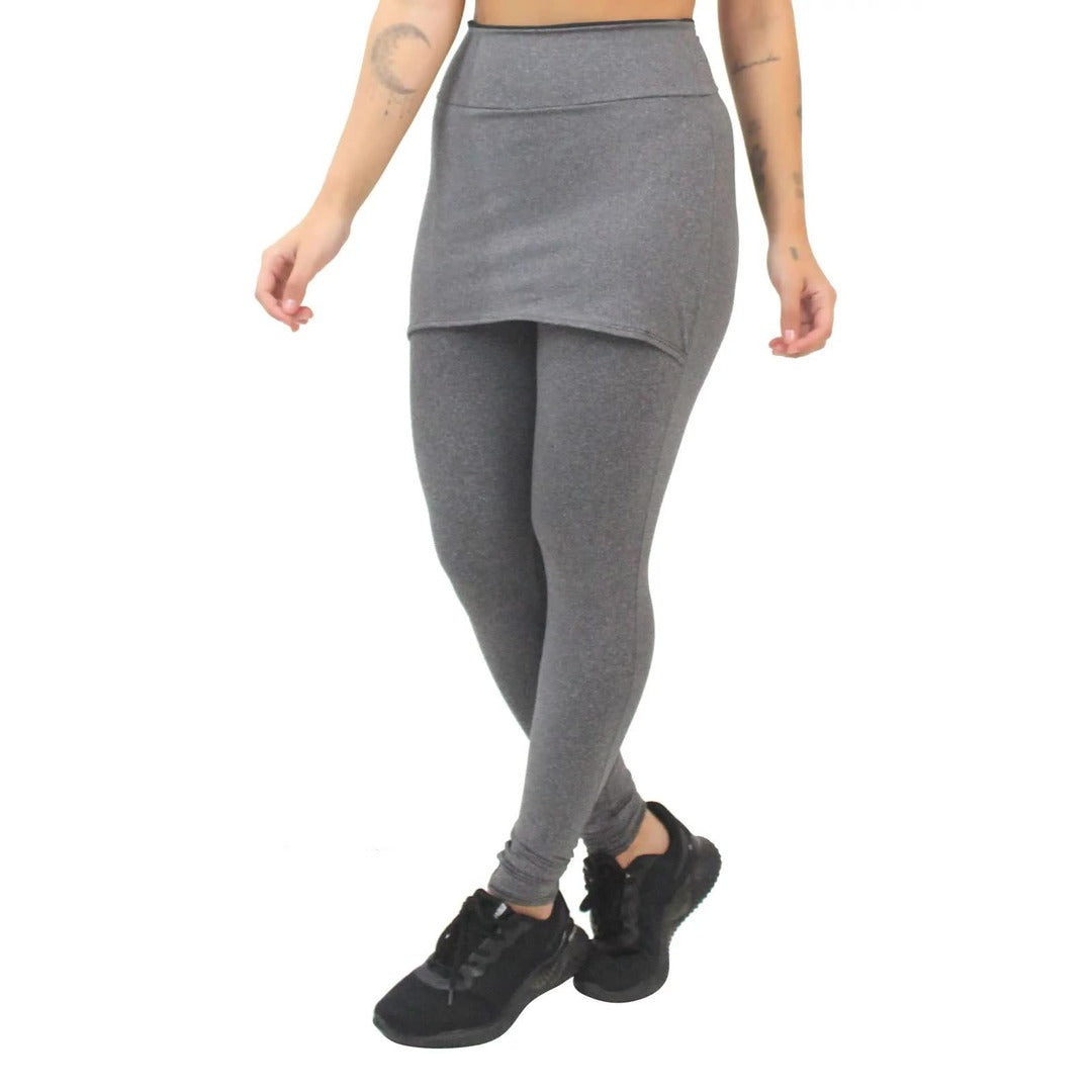 Calça Saia Mescla Legging Fitness | REF: LX168