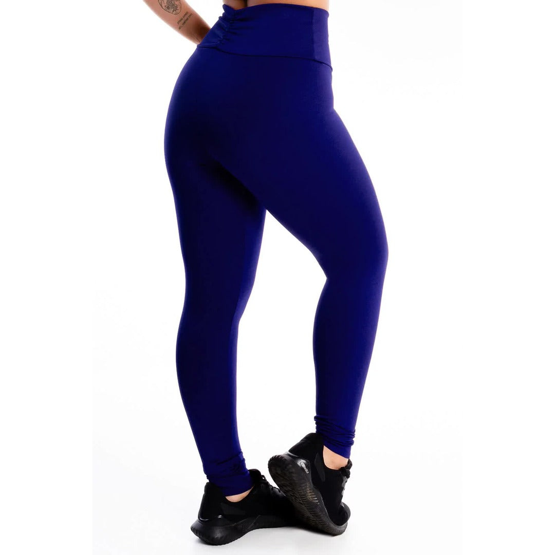 Calça Cós Azul Royal Legging Lisa Detalhe | REF: LX317