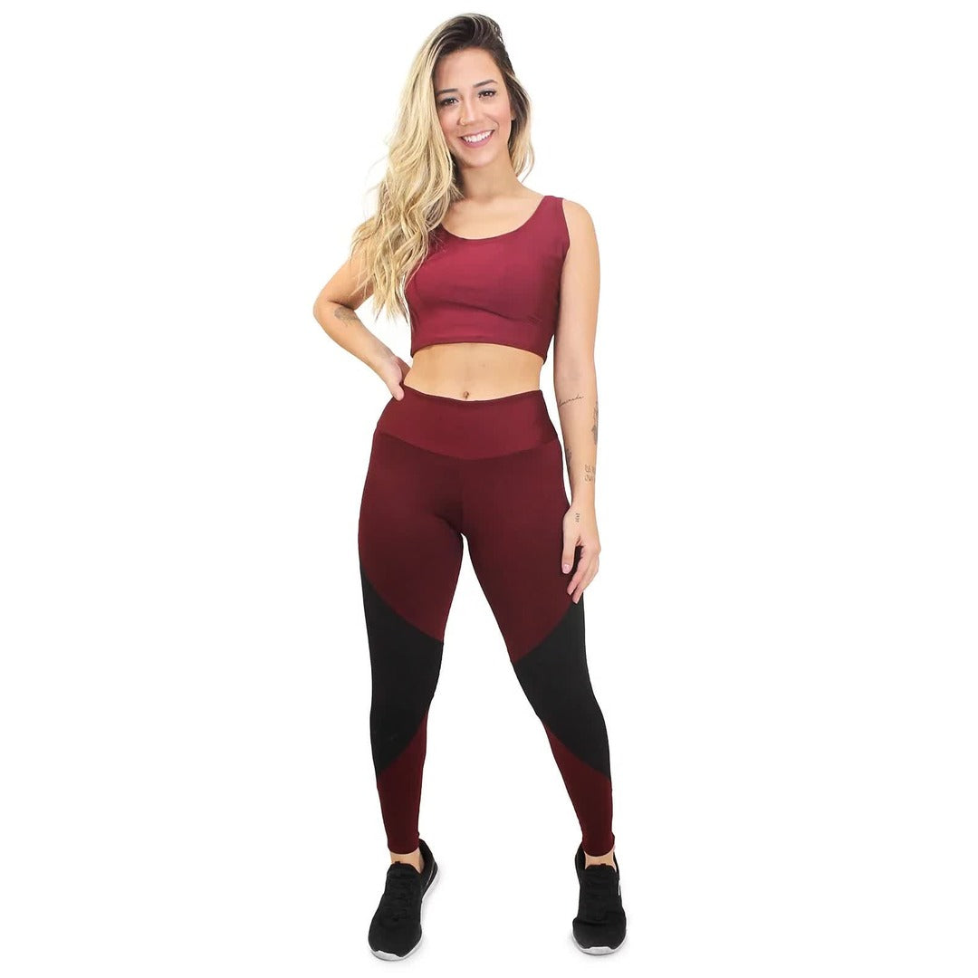 Conjunto Calça Legging e Cropped Conjunto | REF: LX8