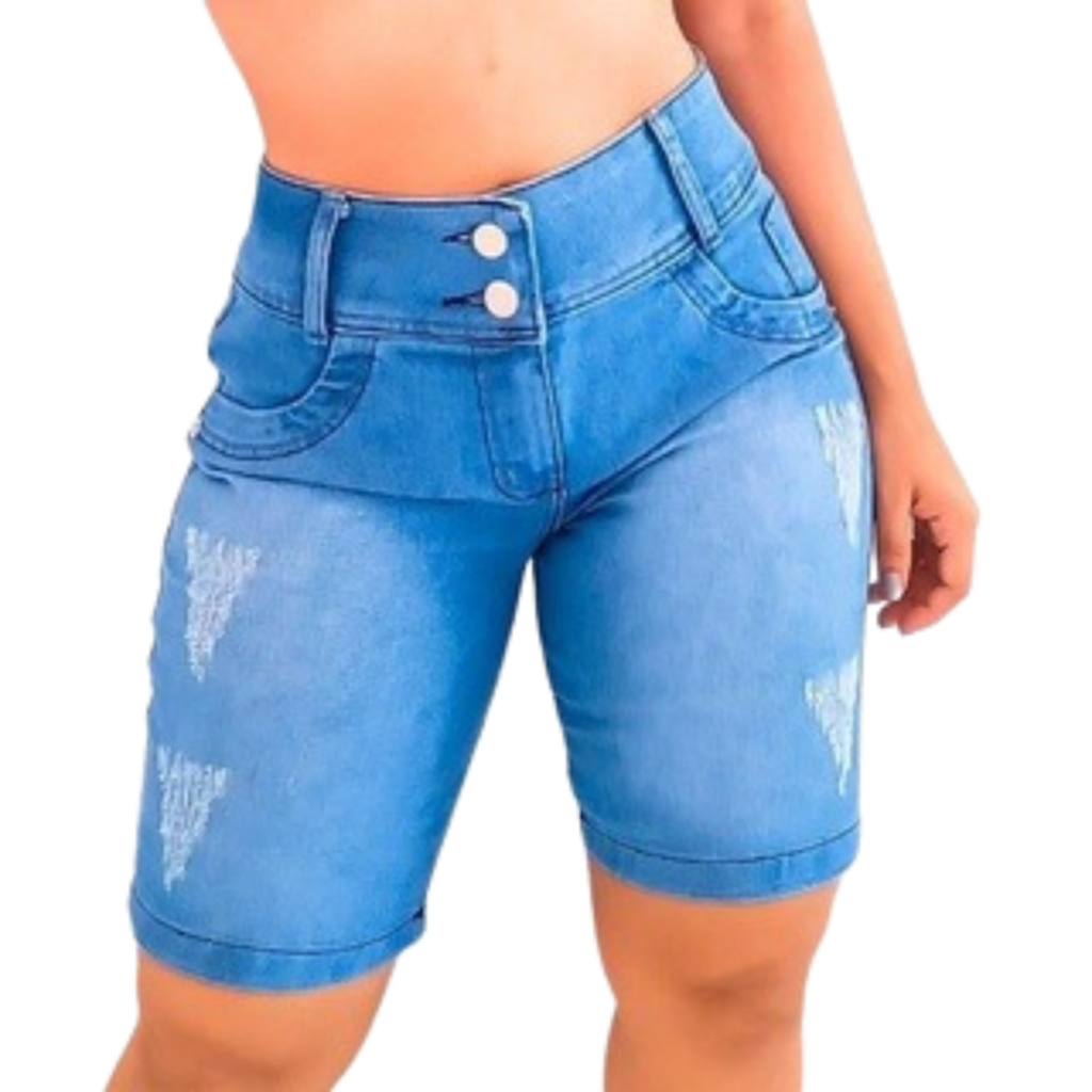 Bermuda Jeans Feminino Azul Claro: Para Todas as Ocasiões