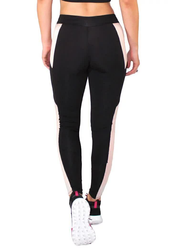 Calça com Detalhe Chocolate Legging Fitness Preto | REF: LC45