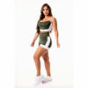 Conjunto Short Verde Militar com Branco Cintura Alta e Cropped Alcinha Academia | REF: CSV16 4 2d80ea1592dbeceefbb23c8797281298 ba0f56994753f9535617558156735261 1024 1024 5