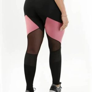 Calça Legging Alta Assimétrica com Detalhe em Tulê | REF: LX122