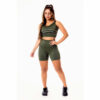 Conjunto Short Verde Militar Cintura Alta + Cropped Regata com Detalhes em Vivo Branco | REF: CSV12 2 976d5dfb0d1a50f95d6597f69389b455 6c92e80c0a613d31c117558156547807 1024 1024 1
