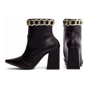 Bota Bico Fino Cano Médio