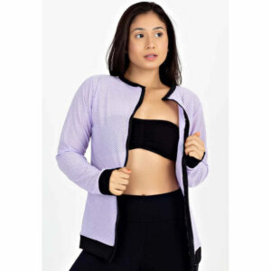 Casaco De Tela Com Ziper Fitness Longo | REF: MTF23