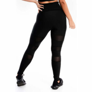 Calça Detalhe Perna Preta Legging | REF: LX242