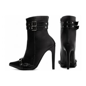 Bota Bico Fino Salto 12 Cano Médio